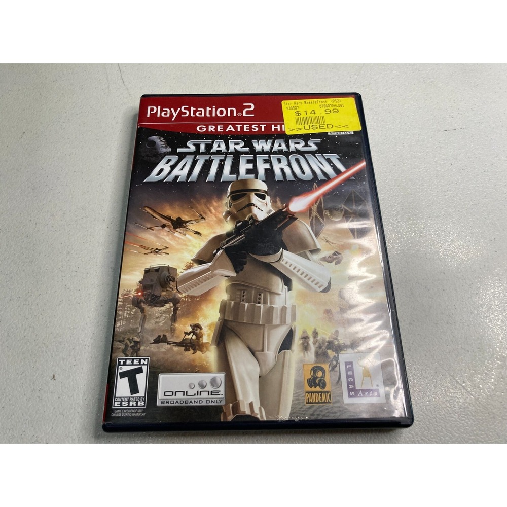 Star Wars Battlefront Sony PlayStation 2 PS2 2004 Complete Tested FPS Shooter